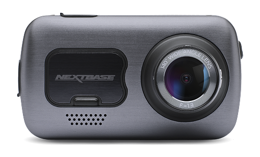 Nextbase 622GW dash cam, front view showing the 140-degree wide-angle f1.3 lens